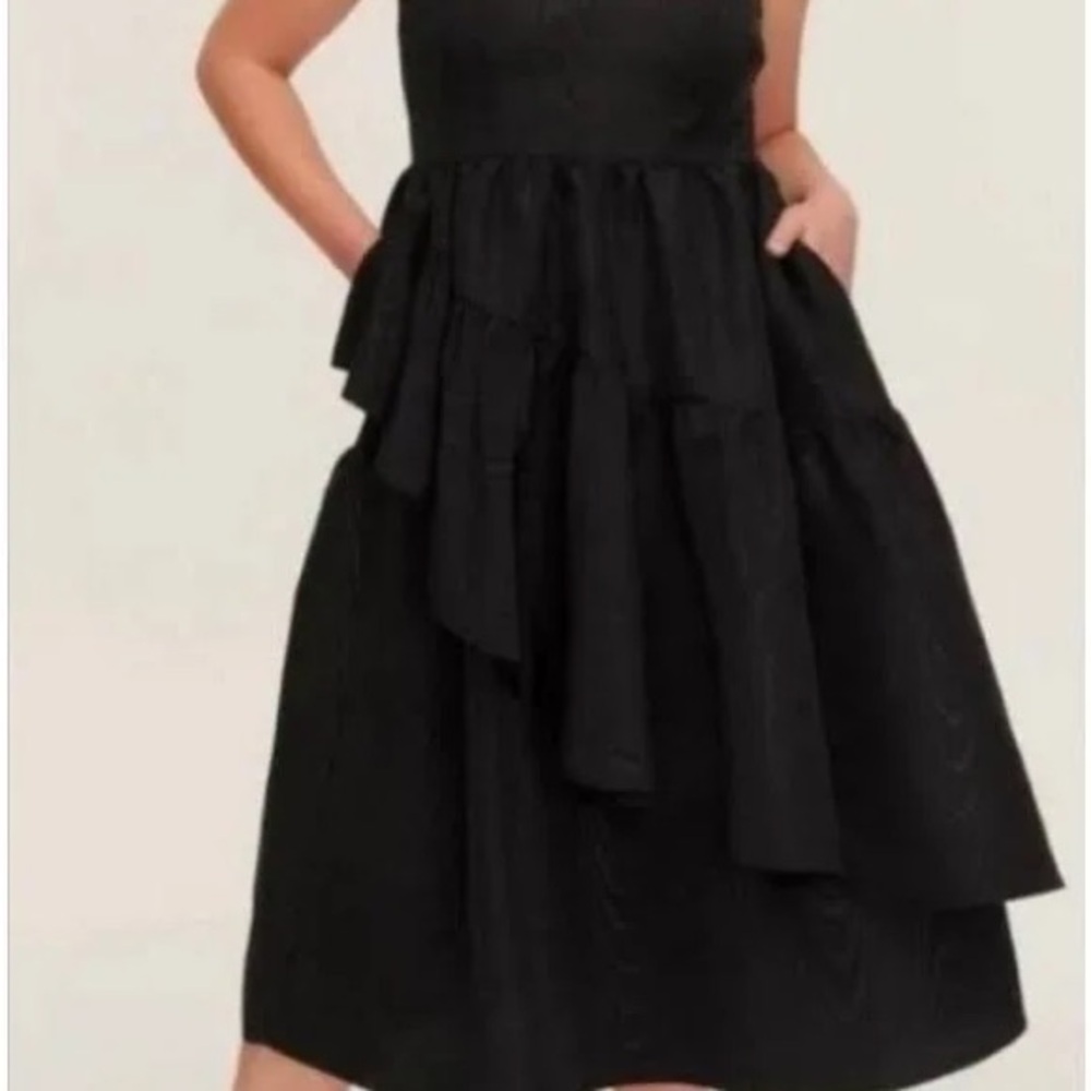 Kate Spade by Target Black  Tiered Dress XS NWT